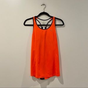 Nike Dri-Fit Orange Racer Back Tank Top